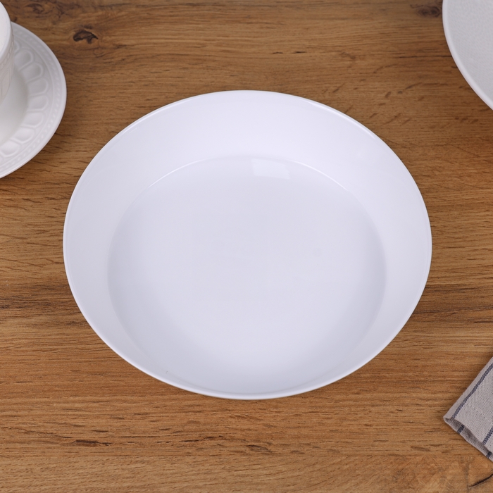 Deep plate, ROCKOPAL, Opal, 21.6cm, White, High