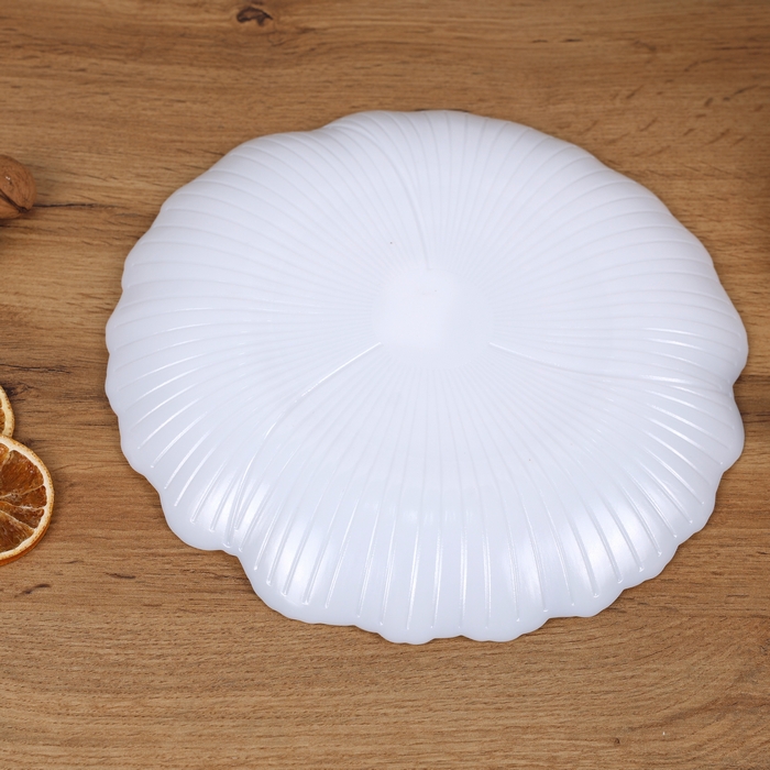 Farfurie plata, ROCKOPAL, Opal, 26.9cm, Alb, Ginkgo, Rotunda, Farfurie plata