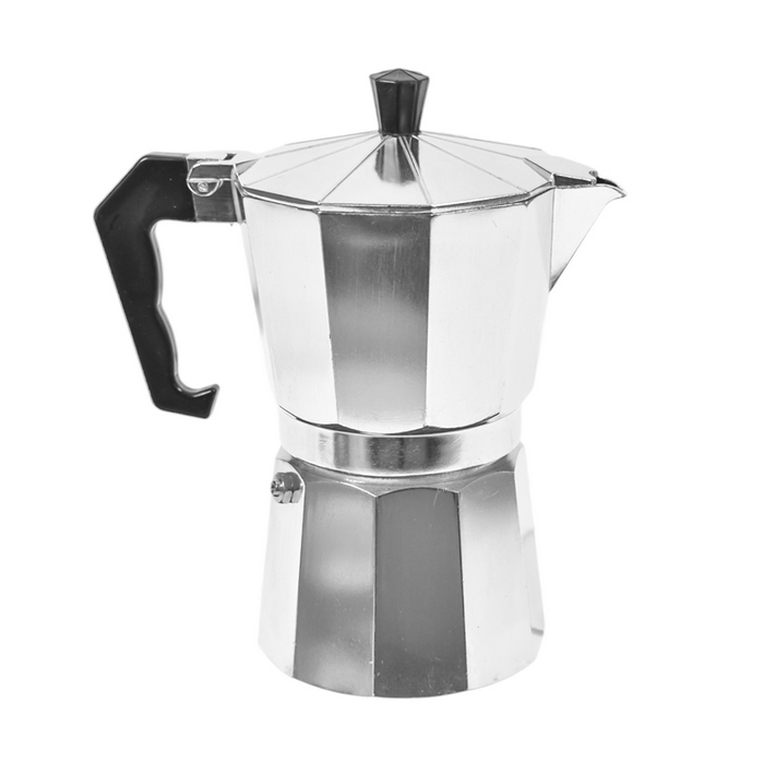 Ibric cafea, GS, Aluminiu, 6 portii, Argintiu, Electrica,gaz