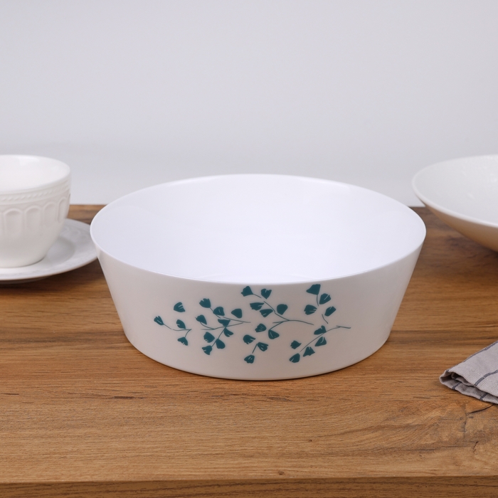 Bowl, ROCKOPAL, Opal, 2100ml, 22.9cm, White, High