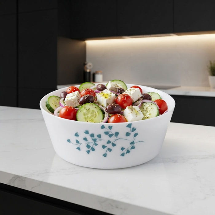 Bowl, ROCKOPAL, Opal, 980 ml, 17.8cm, White, High, With print