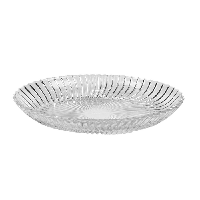 Platou, KAVEH, Sticla, 800 ml, Transparent, Santa, Rotunda, Platou