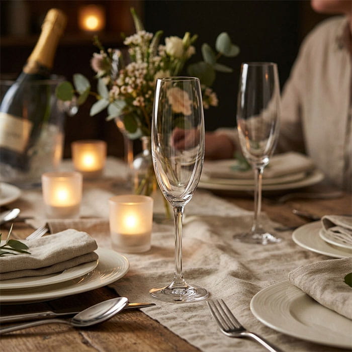 Set pahare, CRYSTALITE-BOHEMIA, 6 buc, Sticla, 220 ml, Colibri, Transparent, Sampanie