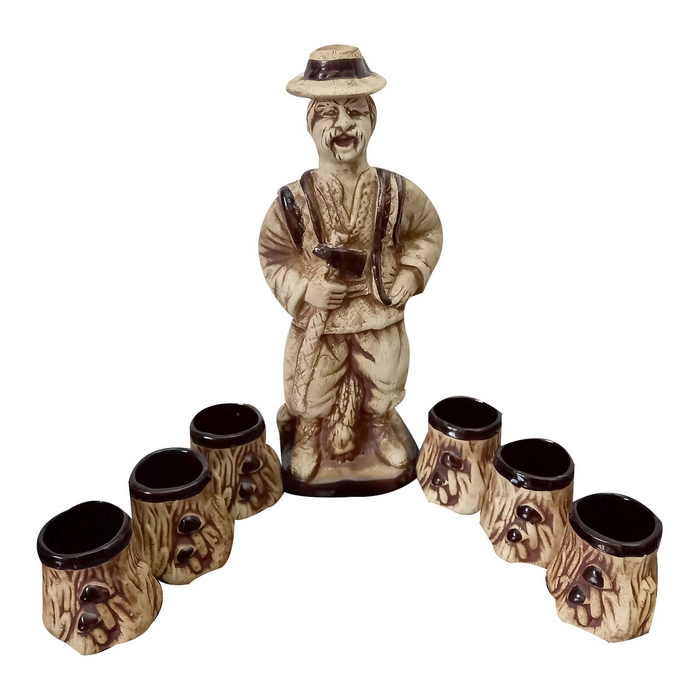 Set pentru vin, ORIENS, Ceramica, 500 ml, Bucovina, 6 Pahare