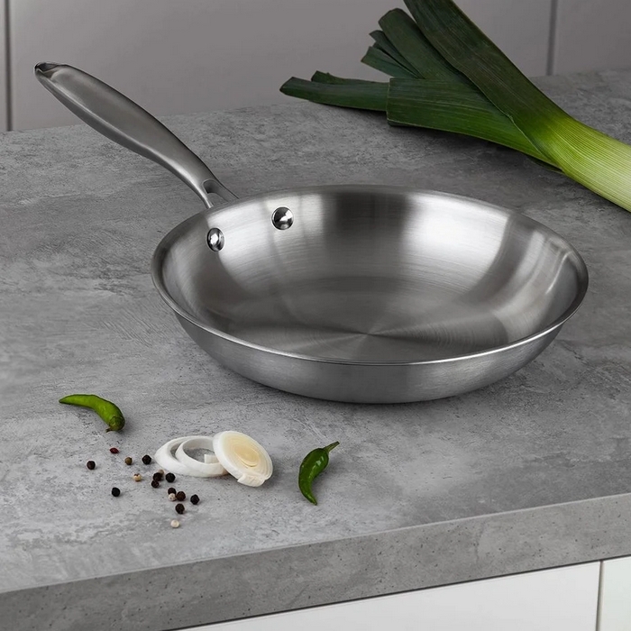Pan, FISSMAN, Stainless Steel, 24 cm, 4.5 cm, Aeternum, Electirc,induction,gas