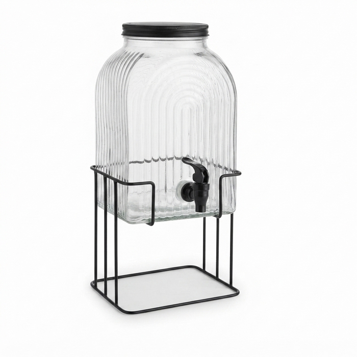 Lemonade jar, GS, Glass, 5.7 L, With stand