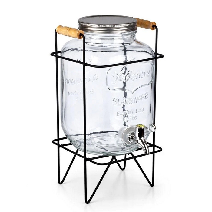 Recipient limonada, GS, Sticla, 5 L, Cu stativ