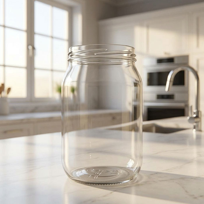 Storage jar, DELMIX, Glass, 2 L, Twist Off, Transparent