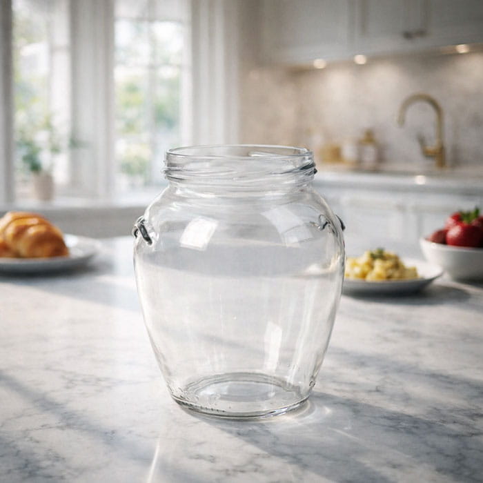 Jar, DELMIX, Glass, Transparent, 314 ml, Jar
