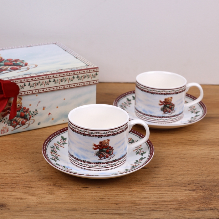 ΠΠ°Π±ΠΎΡ ΠΊΡΡΠΆΠ΅ΠΊ, GLOBAL CHRISTMAS, 2 ΠΏΡΠ΅Π΄ΠΌΠ΅ΡΠ°, ΠΠ΅ΡΠ°ΠΌΠΈΠΊΠ°, 160 ΠΌΠ», C ΡΠΈΡΡΠ½ΠΊΠΎΠΌ
