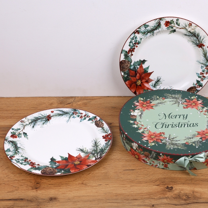 ΠΠ°Π±ΠΎΡ ΡΠ°ΡΠ΅Π»ΠΎΠΊ, GLOBAL CHRISTMAS, 2 ΠΏΡΠ΅Π΄ΠΌΠ΅ΡΠ°, ΠΠ΅ΡΠ°ΠΌΠΈΠΊΠ°, 25 cΠΌ, C ΡΠΈΡΡΠ½ΠΊΠΎΠΌ