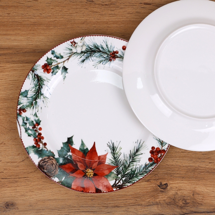 ΠΠ°Π±ΠΎΡ ΡΠ°ΡΠ΅Π»ΠΎΠΊ, GLOBAL CHRISTMAS, 2 ΠΏΡΠ΅Π΄ΠΌΠ΅ΡΠ°, ΠΠ΅ΡΠ°ΠΌΠΈΠΊΠ°, 25 cΠΌ, C ΡΠΈΡΡΠ½ΠΊΠΎΠΌ
