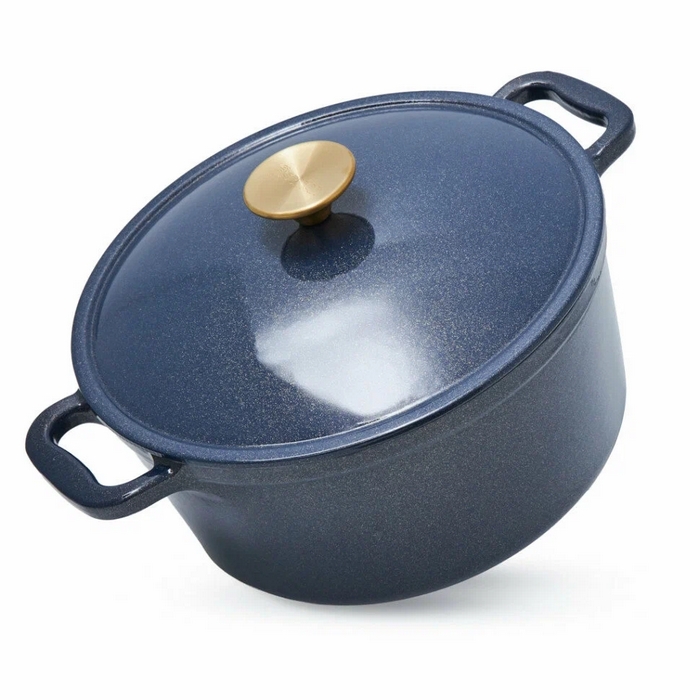 Cratita, FISSMAN, Le Mans, Fonta emailata, 24cm, 11.5 cm, 4.5 L, Albastru