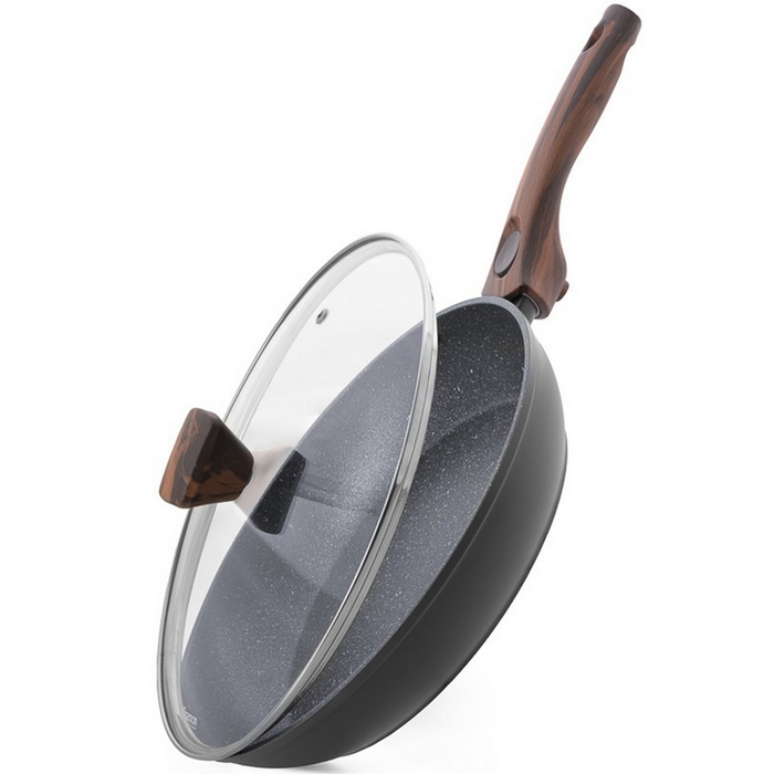 Fry pan, FISSMAN, Aluminium, 28 cm, Capella, 5.5 cm, Non-stick, Induction, Plastic Handle, Electirc,induction,gas